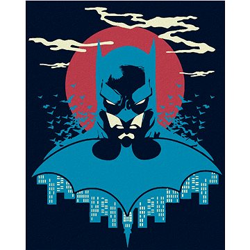 Zuty - Batman v modré a červené, 40×50 cm (HRAwlmal69nad)