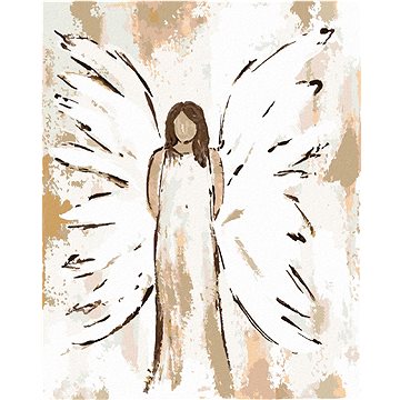 Anděl s hnědými vlasy 3 (Haley Bush), 40×50 cm, vypnuté plátno na rám (5017441)