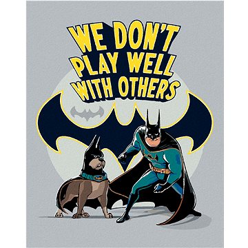 Batman a ace (DC Liga supermazlíčků), 40×50 cm, bez rámu a bez vypnutí plátna (6063790)