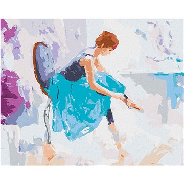 Dívka baletkou, 40×50 cm, vypnuté plátno na rám (6047791)
