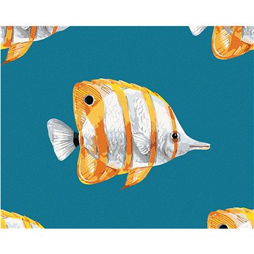 Exotické ryby, 40×50 cm, vypnuté plátno na rám (6050601)