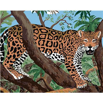 Jaguár na větvi, 40×50 cm, bez rámu a bez vypnutí plátna (5022400)