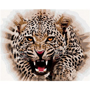 Jaguár útočí, 40×50 cm, bez rámu a bez vypnutí plátna (5022420)