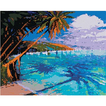Krásné tyrkysové moře, 40×50 cm, vypnuté plátno na rám (5012491)