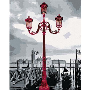 Lampa v Benátkách, 40×50 cm, bez rámu a bez vypnutí plátna (6044310)