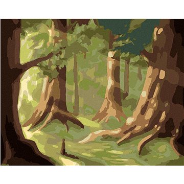 Letní vánek v lese, 40×50 cm, vypnuté plátno na rám (6044921)