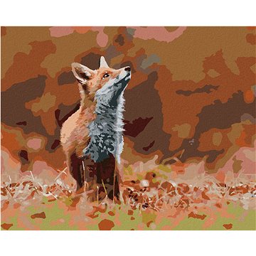 Liška v lese, 40×50 cm, vypnuté plátno na rám (5010271)