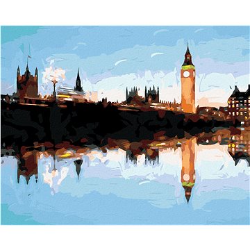 Londýn v odraze, 40×50 cm, vypnuté plátno na rám (6052091)