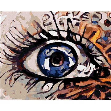 Magické oko, 40×50 cm, vypnuté plátno na rám (6039451)