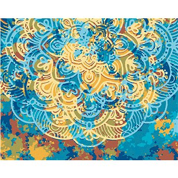 Mandala plná barev, 40×50 cm, vypnuté plátno na rám (6040471)