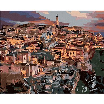 Město Matera, 80×100 cm, bez rámu a bez vypnutí plátna (6042882)