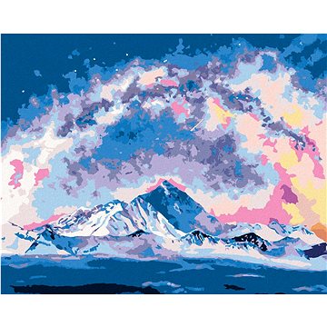 Mount Everest pod mléčnou dráhou, 40×50 cm, vypnuté plátno na rám (6048601)