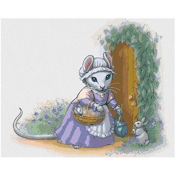 Myšička před domem (Sue Ellen Brown), 40×50 cm, bez rámu a bez vypnutí plátna (5004540)