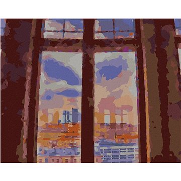 New York za okny, 40×50 cm, bez rámu a bez vypnutí plátna (6045670)