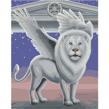 Okřídlený lev strážce (Sue Ellen Brown), 80×100 cm, bez rámu a bez vypnutí plátna (5004522)
