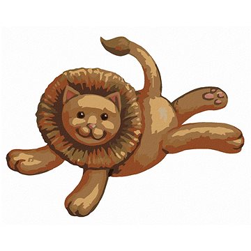 Plyšový lvíček (Sue Ellen Brown), 40×50 cm, bez rámu a bez vypnutí plátna (5004610)