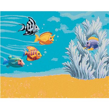 Rybičky připlouvající za kamarádem (Sue Ellen Brown), 40×50 cm, vypnuté plátno na rám (5017301)
