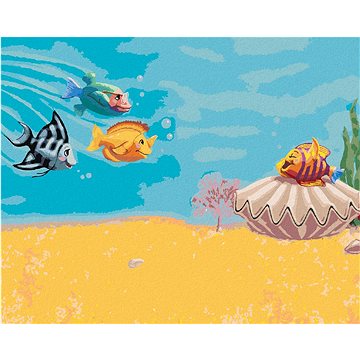 Rybičky volající na kamaráda (Sue Ellen Brown), 40×50 cm, bez rámu a bez vypnutí plátna (5017290)