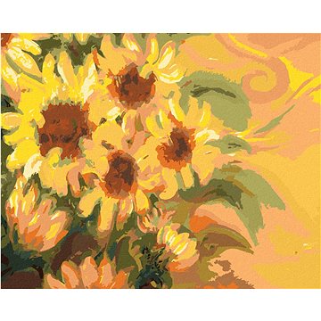 Sluníčkové slunečnice, 40×50 cm, vypnuté plátno na rám (6057001)