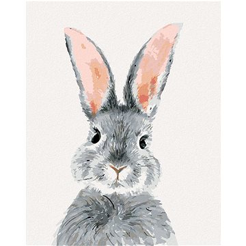 Šedý králík, 40×50 cm, vypnuté plátno na rám (6056131)