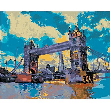 Tower Bridge v Londýně, 80×100 cm, bez rámu a bez vypnutí plátna (6051842)