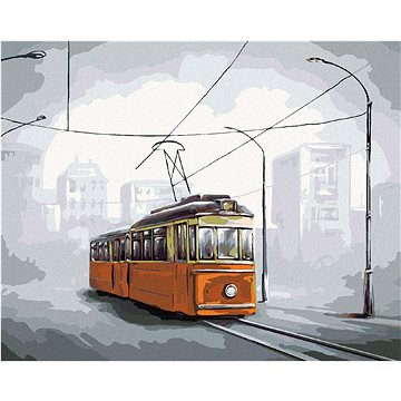 Tramvaj, 40×50 cm, vypnuté plátno na rám (6043051)
