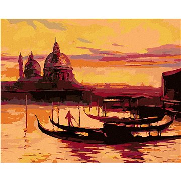 Večerní Benátky, 40×50 cm, vypnuté plátno na rám (6044281)
