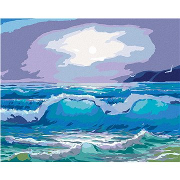 Velké vlny, 40×50 cm, vypnuté plátno na rám (5015741)