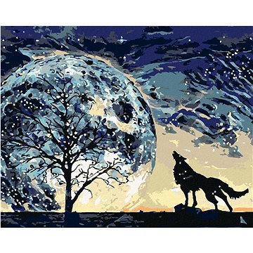 Vytí vlka na planetu, 40×50 cm, vypnuté plátno na rám (6052191)