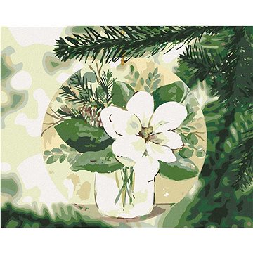 Zimní magnólie na stromečku (Haley Bush), 40×50 cm, vypnuté plátno na rám (5018981)