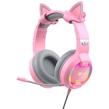 Havit Gamenote H2233d RGB, kočičí uši, růžové (HAV24024)