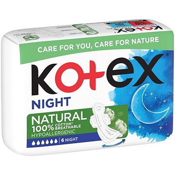 KOTEX Natural Night 6 ks (5029053575360)