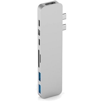 HyperDrive PRO USB-C Hub pro MacBook Pro - Stříbrný (HY-GN28D-SILVER)
