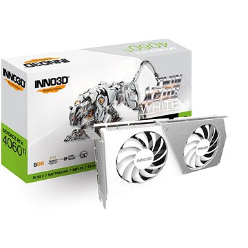Inno3D GeForce RTX 4060 Ti Twin X2 OC White (N406T2-08D6X-171153W)