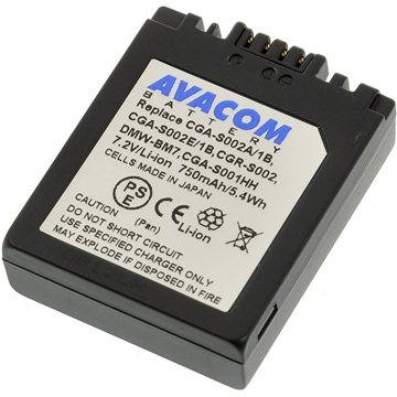 Avacom za Panasonic CGA-S002 , DMW-BM7 Li-ion 7.2V 750mAh (DIPA-S002-532)