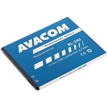 Avacom pro Lenovo A6000 Li-Ion 3.8V 2300mAh (náhrada BL242) (GSLE-BL242-2300)