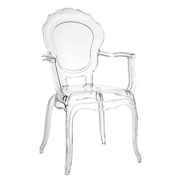 Židle Queen Arm transparentní (IAI-10707)