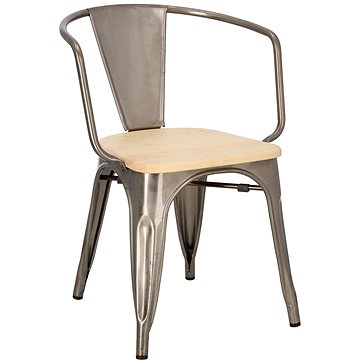 Židle Paris Arms Wood jasan metalická (IAI-4607)