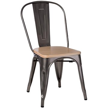 Židle Paris Wood jasan metalická (IAI-4508)