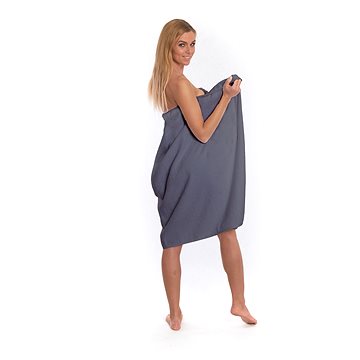 Interkontakt Dámský saunový ručník Dark Grey (21161)