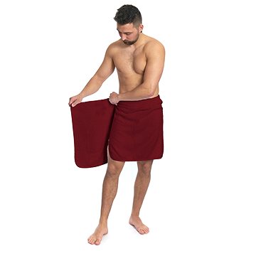 Interkontakt Pánský saunový ručník Bordeaux (21166)