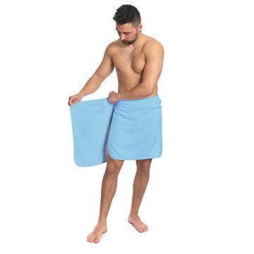 Interkontakt Pánský saunový ručník Light Blue (21168)