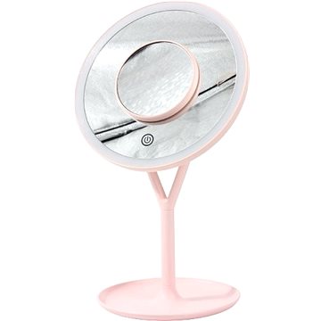 iMirror Y Charging, kosmetické Make-Up zrcátko nabíjecí s LED Line osvětlením, růžové (RM288-SL+BB-Pink)