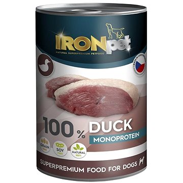 IRONpet Dog Duck (Kachna) 100 % Monoprotein, 400 g (15871)