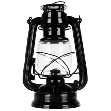 ISO 20683 Petrolejová lampa 24 cm černá (41116)