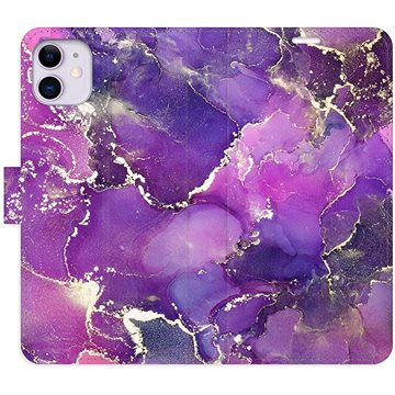 iSaprio flip pouzdro Purple Marble pro iPhone 11