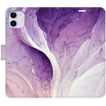 iSaprio flip pouzdro Purple Paint pro iPhone 11