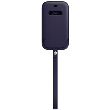 Apple iPhone 12 mini Kožený návlek s MagSafe temně fialový (MK093ZM/A)