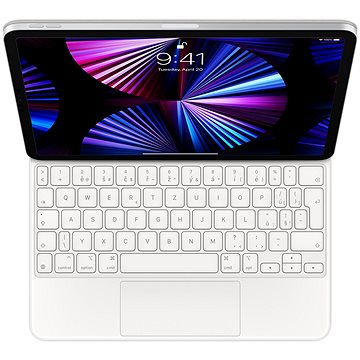 Apple Magic Keyboard iPad Pro 11" 2021 bílá - SK (MJQJ3SL/A)