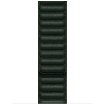 Apple Watch 45mm Sekvojově zelený kožený tah – M/L (ML803ZM/A)